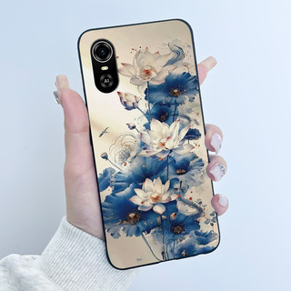 Dành Cho ZTE Blade A31 Plus / BladeA31 Ốp điện thoại Màu Đen Mờ Thẩm Mỹ Sang Trọng Dễ Thương Thoáng Mát Bé Trai Bé Gái Họa Tiết Vỏ Silicon Mềm Ốp điện thoại
