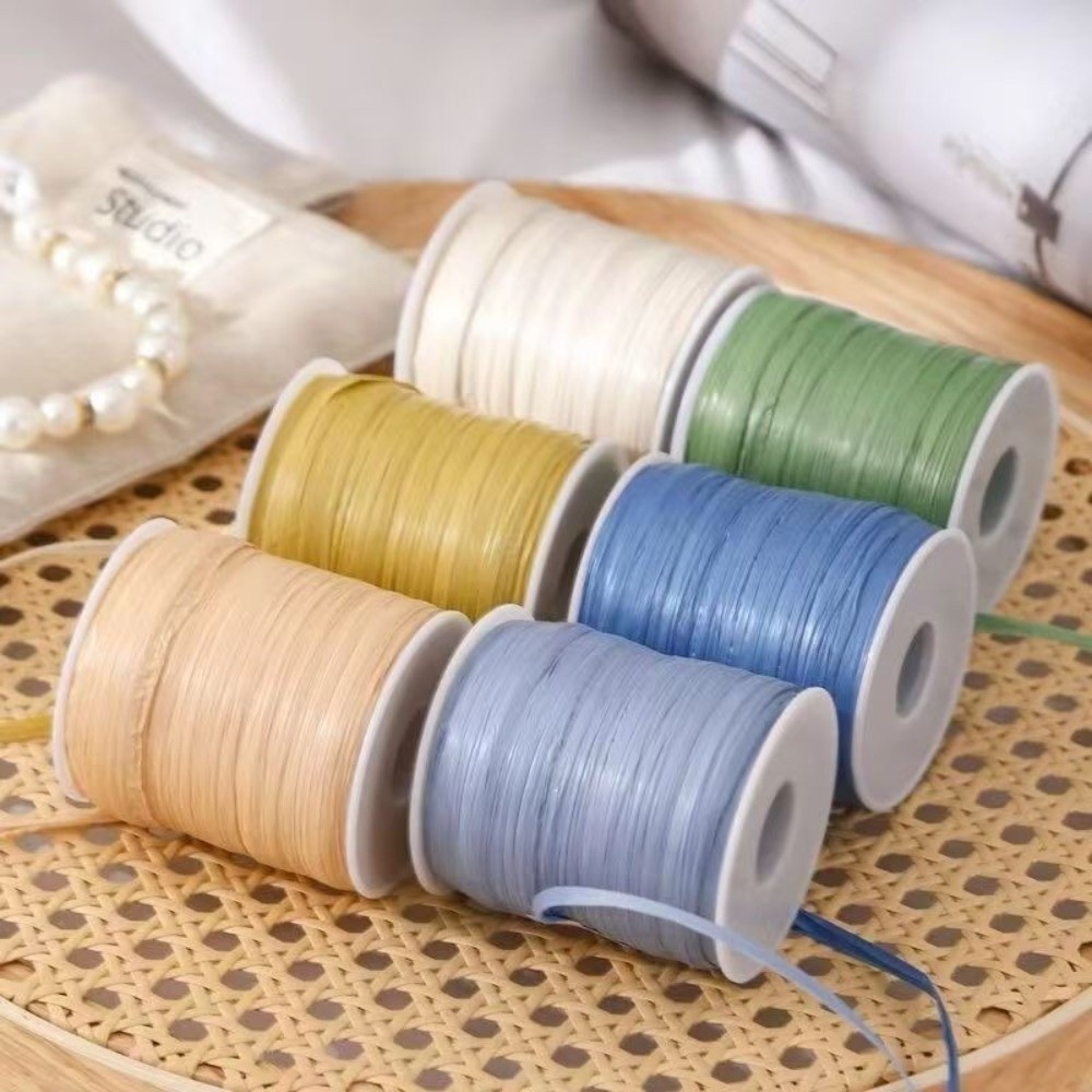 Chủ đề ODAKA Raffia, Ruy băng mũ móc thân thiện với môi trường 120M mỗi cuộn, Túi và mũ dệt bền chất lượng cao cấp