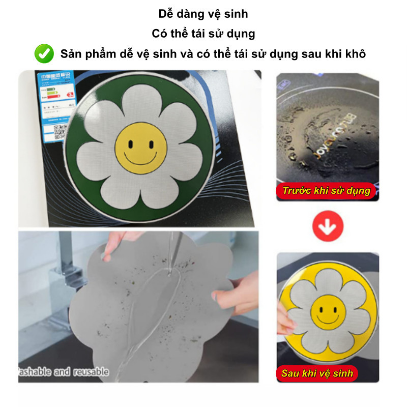 Miếng Lót Bếp Từ Silicon Cao Cấp-Chống Xước,Chịu Nhiệt Cao,Dễ Vệ Sinh-Bảo Vệ&Trang Trí Bếp Hiệu Quả
