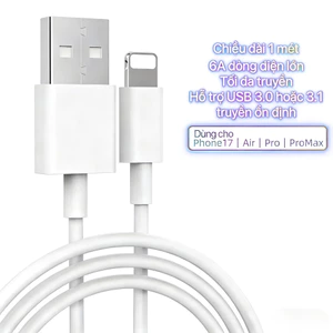 Dây Cáp sạc nhanh P8 USB-L Rockspace độ dài 1m sạc nhanh ổn định không nóng máy hỗ trợ bán sỉ , hàng sẵn kho1M U+L*5