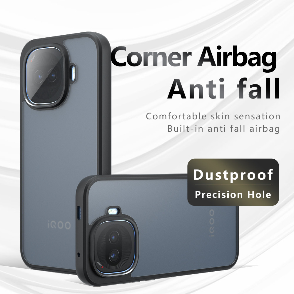 Dành Cho Vivo IQOO Z9 Z9s Z10 Z11 Turbo Pro Ốp lưng TPU Viền Chống Rơi Sang Trọng Cứng