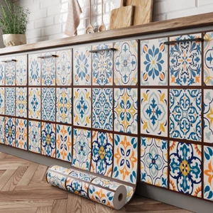 Giấy Dán Tường Bohemian Vintage (Có Sẵn Keo) - Decal Dán Tường & Tủ Gỗ Chống Thấm Nước - Phim Trang Trí Nội Thất Cao Cấp Chống Ẩm Mốc
