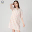 Váy ngủ cotton phong cách Nhật Bản Muji, cổ chữ V, thoải mái suốt ngày