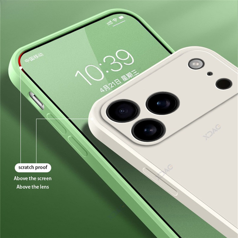 Ốp Điện Thoại Silicon Chính Hãng Cho Apple iPhone 17e 17 Air Pro Max Mềm TPU Silicon Điện Thoại Ốp Lưng Bảo Vệ Cho iPhone17e iPhone17Promax iPhone17Pro Vỏ Điện Thoại Lỏng