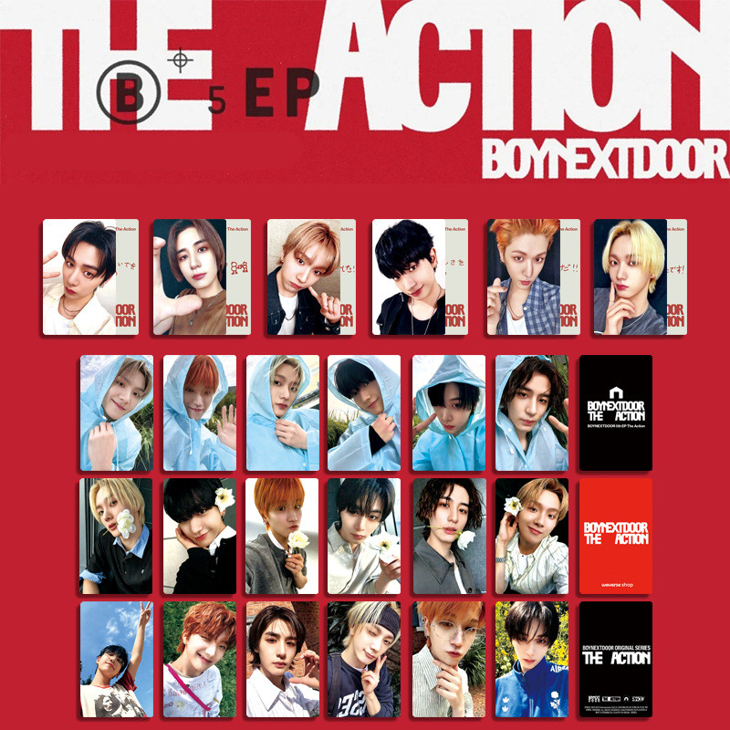 Kpop Thần Tượng BOYNEXTDOOR Album Hành Động Photocards JAEHYUN WOONHAK Thẻ Ảnh ARMY Người Hâm Mộ Quà Tặng