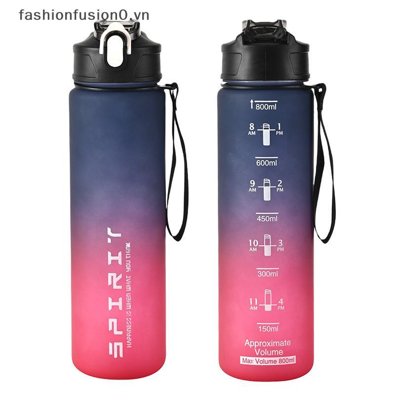 Bình Nước Thể Thao 800ml Chống Rò Rỉ, Nhiều Màu Sắc - Perfect Cho Du Lịch và Tập Gym