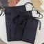 Túi lưu trữ dây rút MERIGGIARE, Túi lưu trữ đa chức năng Nylon đóng cửa Drawst, Túi dây rút chống bụi di động màu đen Bảo quản môi