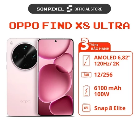 [Máy Cũ] Điện Thoại OPPO Find X8 Ultra, Chip Snapdragon 8 Elite, Pin 6100 mAh, Ram 12/256GB. SonPixel