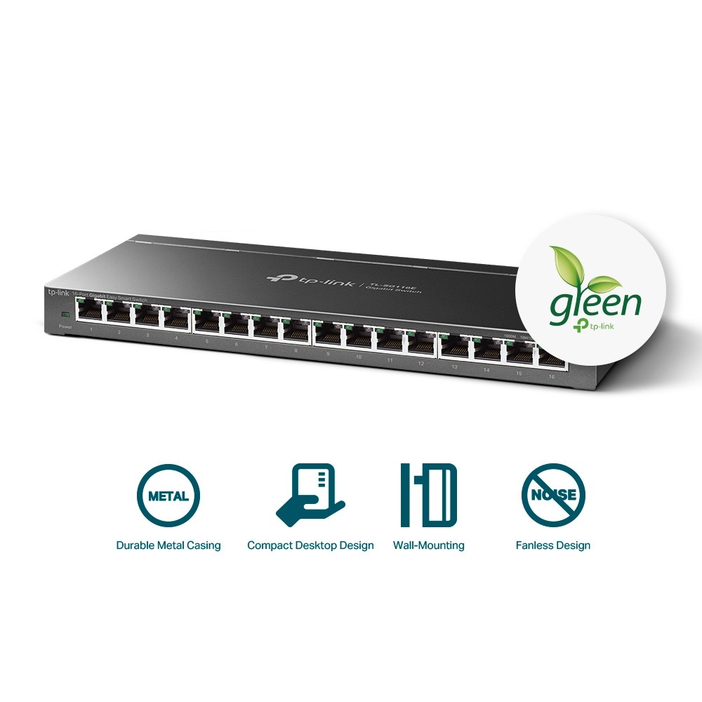 TP-Link TL-SG116E – Switch Easy Smart 16 cổng Gigabit giúp quản lý mạng linh hoạt và vận hành ổn định cho doanh nghiệp