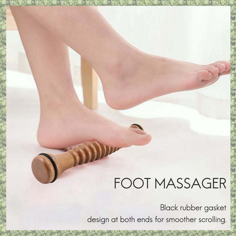 Máy Massager Chân Bằng Gỗ với Con Lăn Instep Shaper - Thư Giãn và Giảm Áp Lực