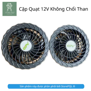 Quạt áo điều hoà 12V, không chổi than cho mùa hè nóng bức