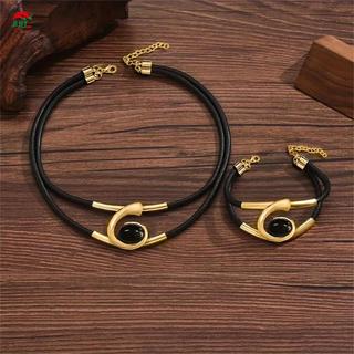 Bộ vòng tay vòng cổ phong cách Bohemian Trang sức thời trang không gây dị ứng cho lễ kỷ niệm tốt nghiệp