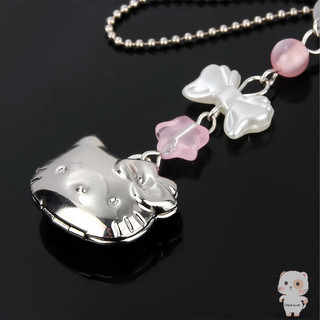 【Chamvn】dành cho bé gái. Móc khóa điện thoại hình mèo hoạt hình ngôi sao nơ mặt dây chuyền hình trái tim cho túi máy ảnh