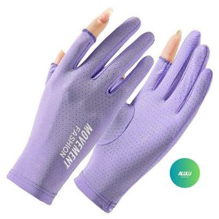 Găng Tay Chống Nắng Hở Ngón Chống Tia UV Vải Mát Lạnh Co Giãn Thoáng Khí Đi Xe Máy, Lái Xe | Kho sỉ gia dụng alulu