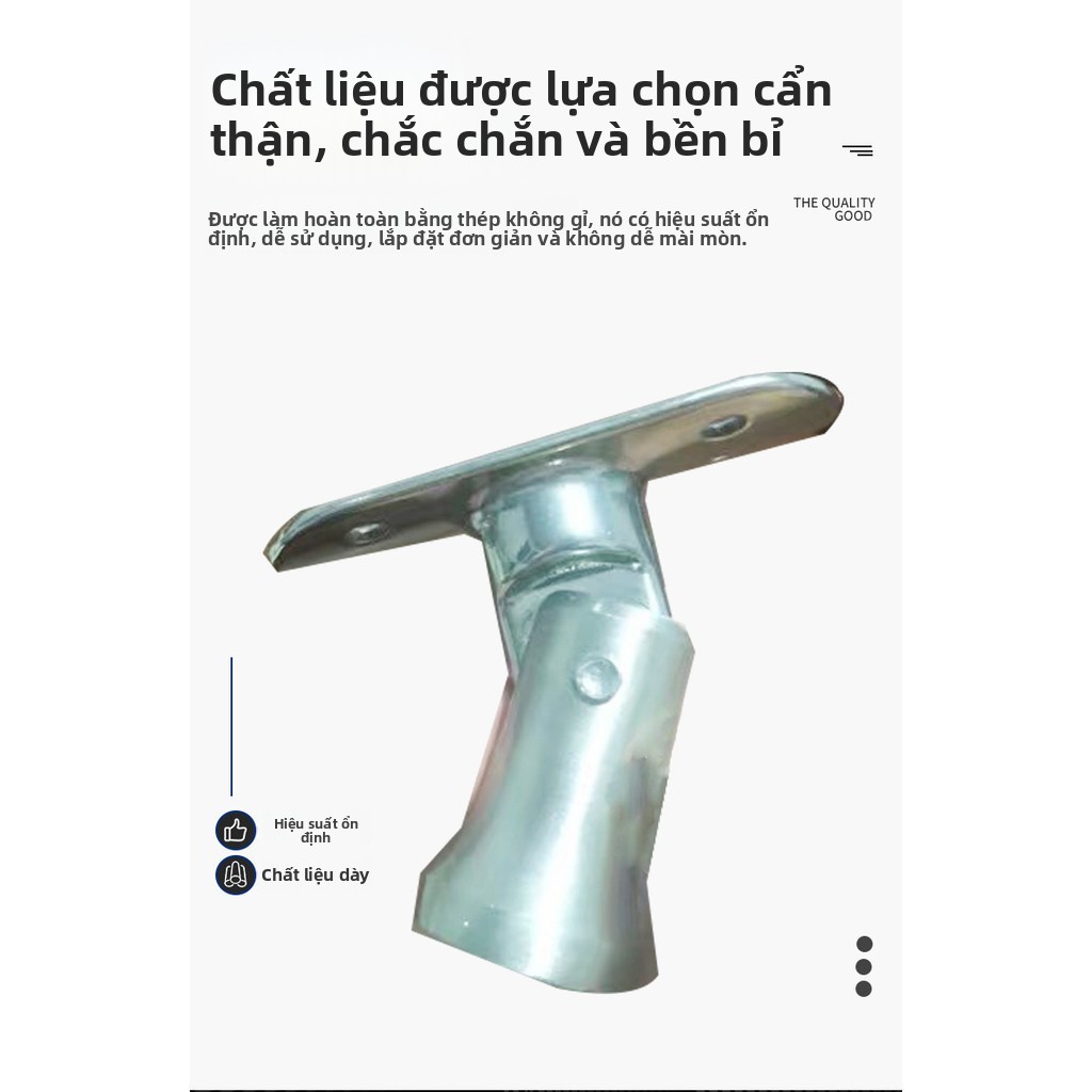 Hỗ trợ tựa tay Đầu lắc Thép không gỉ Hỗ trợ tường Cột cầu thang bằng thép không gỉ Di chuyển PCWL