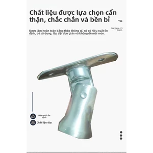 Hỗ trợ tựa tay Đầu lắc Thép không gỉ Hỗ trợ tường Cột cầu thang bằng thép không gỉ Di chuyển PCWL