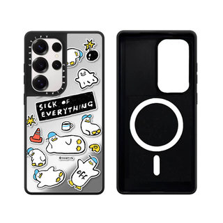 Từ Tính Hét Chơi Gương Vịt Cứng Phone Case Dành Cho Samsung Galaxy S26 25 24 23 UItra S26 25 24 23 Plus Vỏ Bảo Vệ Chống Sốc