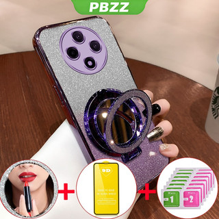FOR ốp lưng Vỏ kính cường lực cho điện thoại POCO C75 5G REDMI 14C 5G, vỏ mềm silicone chống sốc, thiết kế mới, gương trang điểm trong suốt với giá đỡ SFMHZJ01