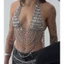 KIKIN Shimmering Kim Cương Giả Vòng cổ Corset Cho Đám Cưới Và Chụp Ảnh