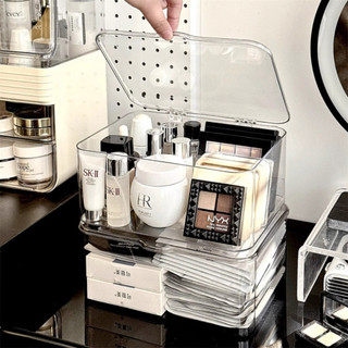 Hộp Đựng Mỹ Phẩm Trong Suốt Acrylic Cao Cấp, Hộp Lưu Trữ Skincare, Nước Hoa Bàn Trang Điểm Gọn Gàng