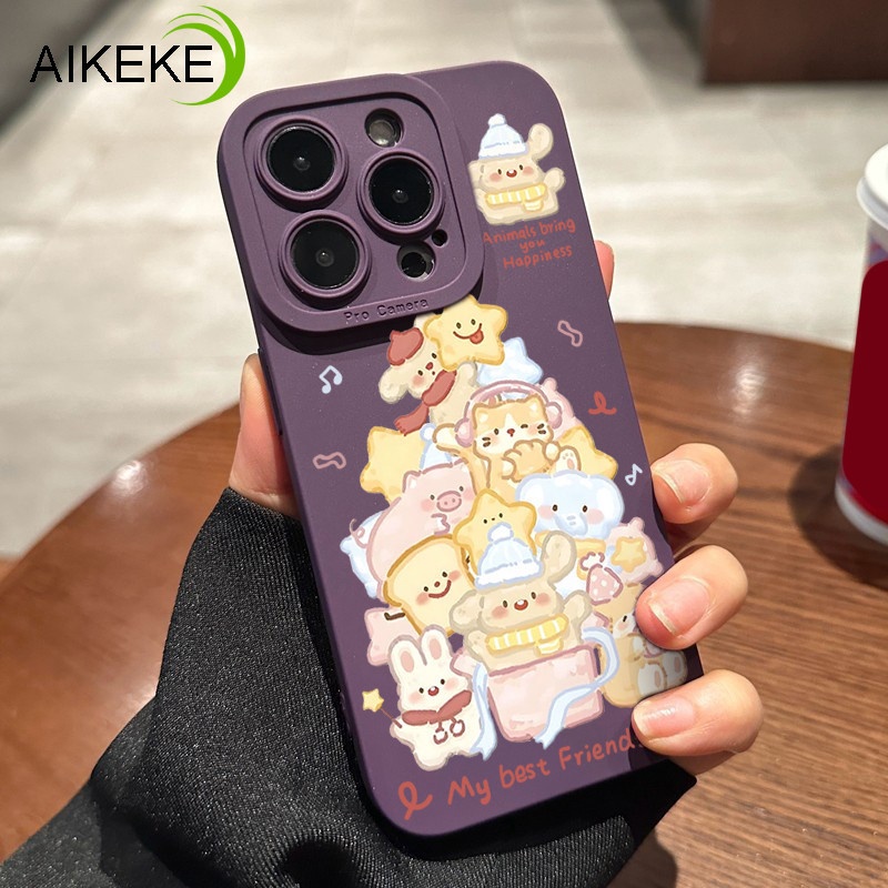Ốp Điện Thoại Thỏ Dễ Thương Cho OPPO A98 A97 A96 A93 A92 A91 A79 A78 A77 A77S A76 A73 A72 5G 4G Bánh Mì Nướng Mèo Vỏ Mềm Chống Rơi Ngôi Sao Sang Trọng