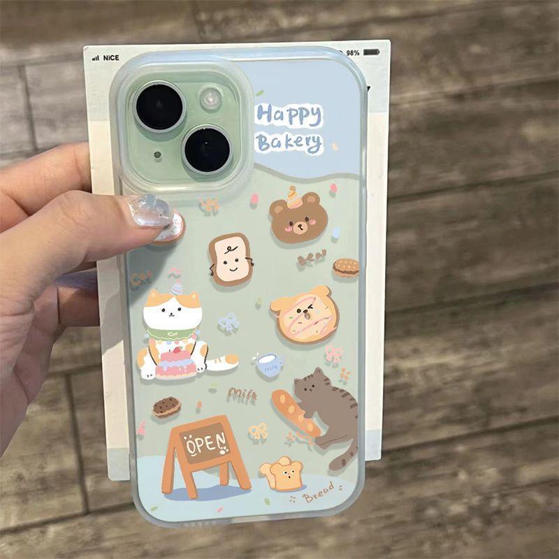Cửa hàng bánh mì mèo phù hợp với vỏ điện thoại iPhone 17 Air, cảm giác da14/13/11Pro