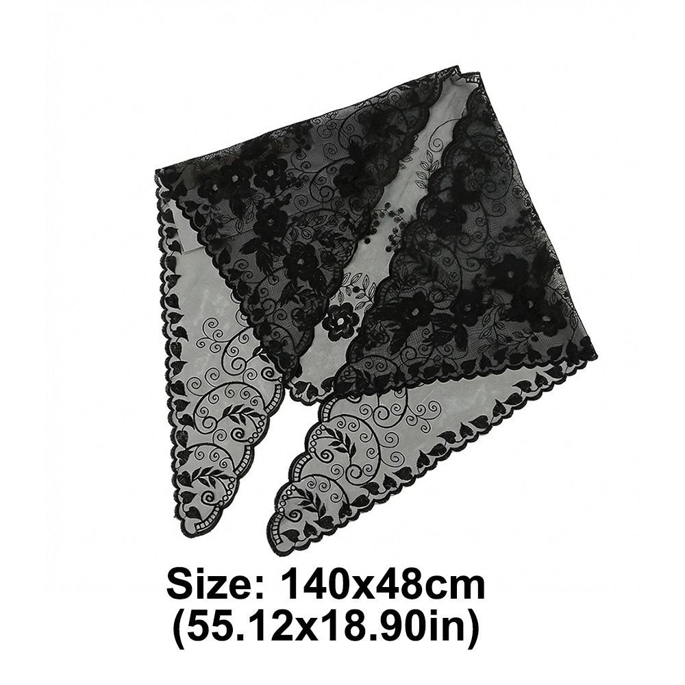 Bandana ren hoa dành cho nữ, phong cách vintage sang trọng