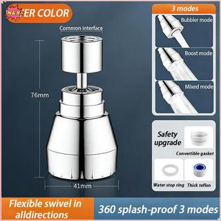 Vòi bếp áp suất cao N & X Inox 304 3 chế độ nước linh hoạt 360° Xoay cài đặt đơn giản An toàn và bền bỉ.