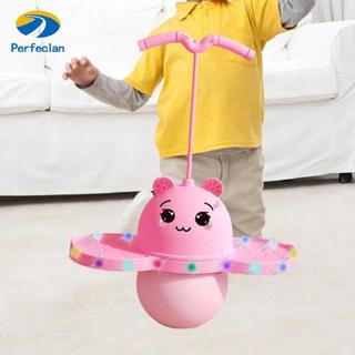 Perfeclan Pogo Ball có tay cầm Đồ chơi tập thể dục Phối hợp cân bằng Bóng nhảy đáng yêu có đèn cho các trò chơi Bài tập ngoài trời tại nhà Bé trai