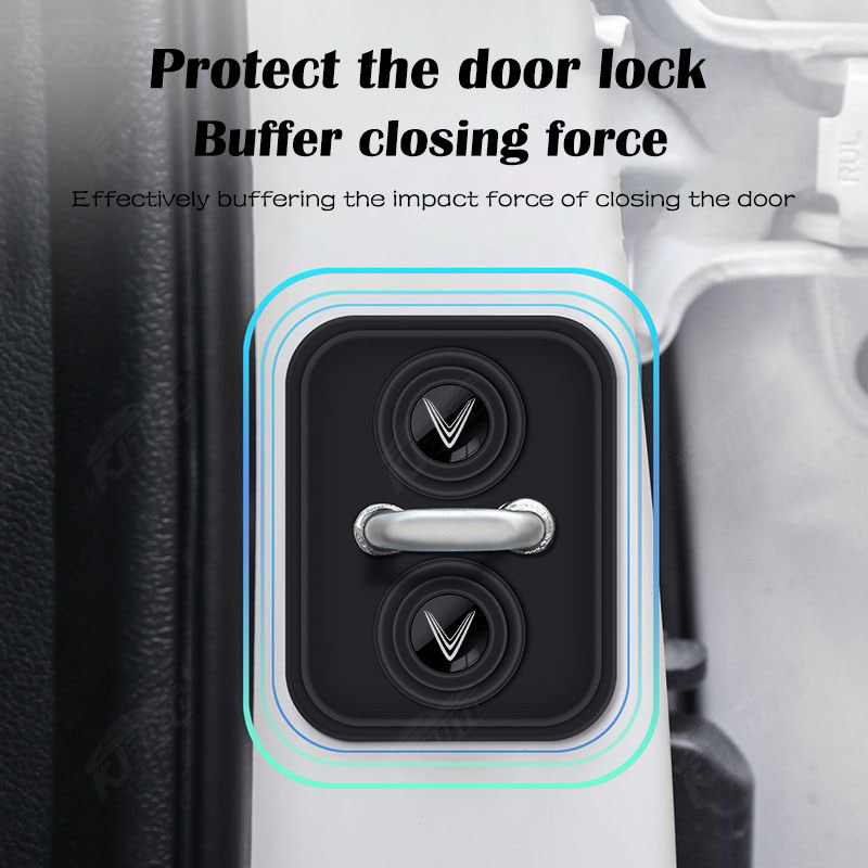 VinFast Xe Silicone Khóa Cửa Bảo Vệ Cửa Mềm Mại Và Chống Sốc Cho Lux A Fadil President SA VF5 VF8 VF9 E34