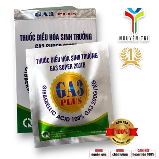 GA3 Super 200TB – Kích Thích Sinh Trưởng, Kéo Dài Thân, Tăng Đậu Trái, Nở Hoa Mạnh (Gói 5g)