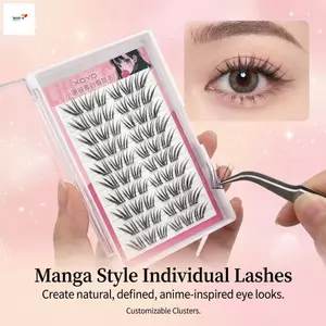 Phong Cách Pháp Khối Lượng Tự Nhiên Lông Mi Sợi Tổng Hợp C Curl Đen 9-13mm Có Thể Tái Sử Dụng