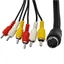 GODD 9Pin Mini DIN Nam Đến 6RCA Nữ Cáp AV Dành Cho Thiết Bị Video Âm Thanh Cũ Và Mới