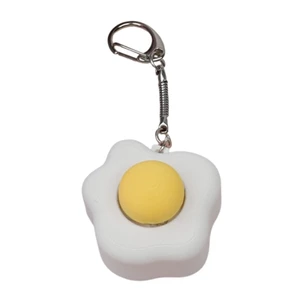 Yoo Creative Fried Egg Resins Móc khóa Soft Pressing Fidgets Đồ chơi dành cho trẻ em Người lớn
