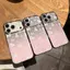 Mó tay bướm bướm mà hồngVỏ bảo vệ Corning phù hợp cho điện màu hoại iPhone 16/17 Pro