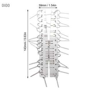 Dioo Dioo Hilitand Ống mao dẫn Thiết kế móng vuốt kép bằng thép không gỉ với thang đo hệ mét song ngữ cho hệ thống lạnh HVAC Đo ống đồng
