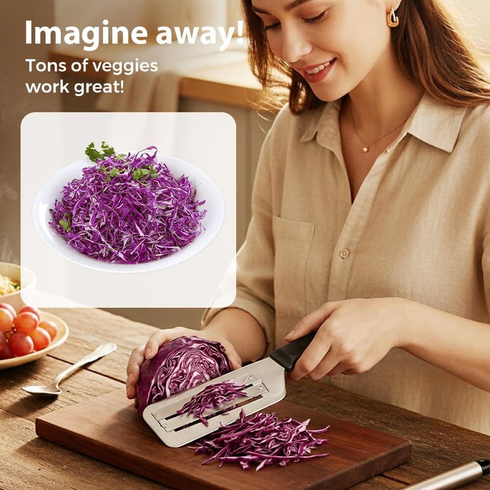 Máy hủy tài liệu bắp cải cho Coleslaw, Máy thái bắp cải bằng thép không gỉ nâng cấp 2026, Máy hủy rau diếp cho nhà bếp, trái cây, rau củ
