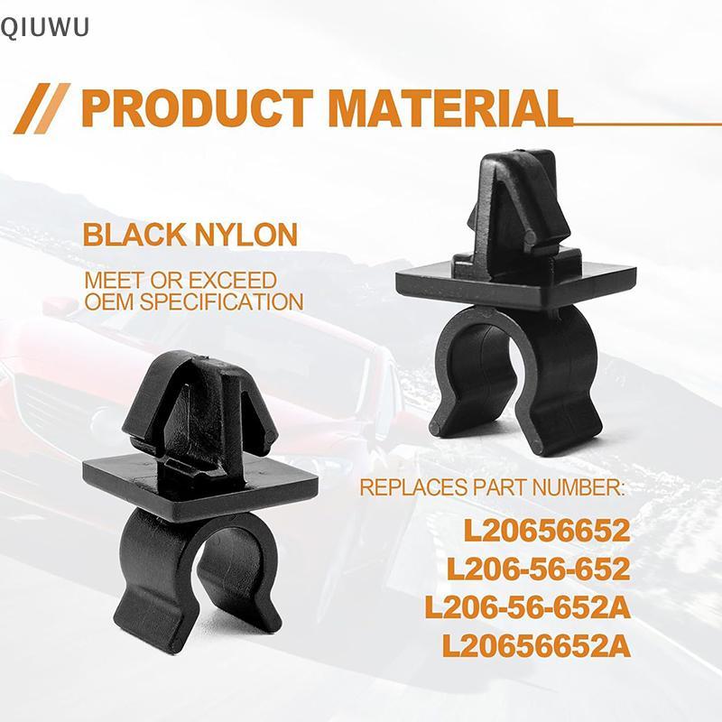 QIUWU 10 Chiếc Hood Ô Tô Chống Đỡ Thanh Kẹp Tự Động Chốt Hood Bonnet Chống Đỡ Thanh Thử Nghiệm Bên Ngoài Cho Hood Phụ Kiện Xe Ô Tô.