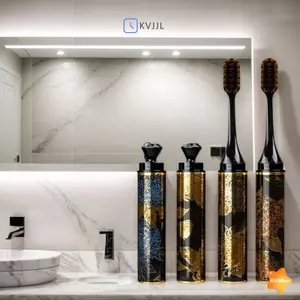 4 cái / hộp Bàn chải đánh răng làm sạch hiệu quả cao Lông siêu mềm Du lịch Bàn chải đánh răng làm sạch nhà di động mới