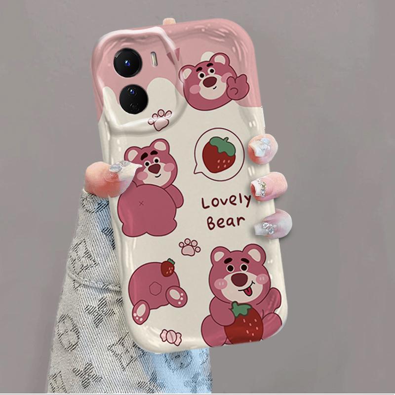 Vỏ Silicon Hoạt Hình Cho VIVO Y16 4G Y02S Điện Thoại Thông Minh 3D Vỏ Điện Thoại Mềm Lotso Gấu Chống Sốc Ốp Lưng