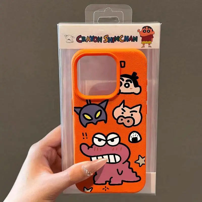 Ốp Shin-chan Vui Nhộn Cho iPhone 11-16 Pro Max/XR Chống Sốc