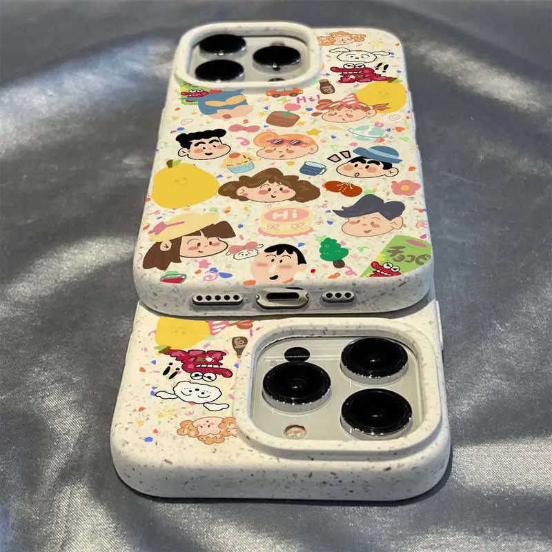Ốp Shin-chan Màu Sắc Sáng Tạo Cho iPhone 11-17 Pro Max