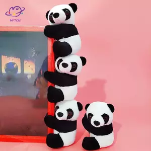HFTOY Kawaii Panda Sang Trọng Đồ Chơi Búp Bê Động Vật Mềm Gấu Trúc Kẹp Ôm Rèm Kẹp Đồ Chơi Búp Bê ~