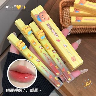 JOJO DIARY Gấu Phô Mai Gương Cho Bé Son Bóng Độ bão Hòa Thấp Giả Mặt Trong Suốt Nước Bóng Dudu Son Môi Làm Trắng Môi