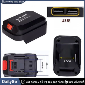 Bộ chuyển đổi sạc pin Makita thực tế, hỗ trợ đầu ra USB 5V, cấp nguồn cho điện thoại