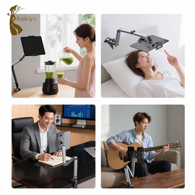 Giá đỡ máy tính bảng điện thoại cổ ngỗng để bàn Kẹp tay linh hoạt Giá đỡ điện thoại di động