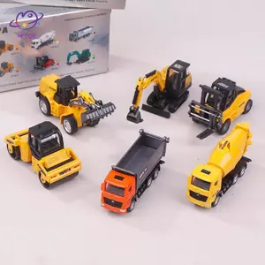 HFTOY Hợp Kim Kỹ Thuật Xe Ô Tô Mô Hình Máy Xúc Dumper Dump Tru Loader Máy Xúc Máy Kéo Bộ Sưu Tập Đồ Chơi Cho Trẻ Em Quà Tặng ~