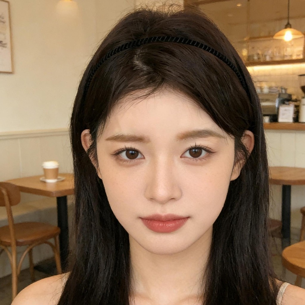 Băng Đô Màu Đen Nhẹ, Siêu Mỏng & Linh Hoạt Cho Tóc