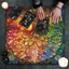 Shas Square Altar Board Game Card Pad Runes Table Fabric Mysterious Board Game Mat
