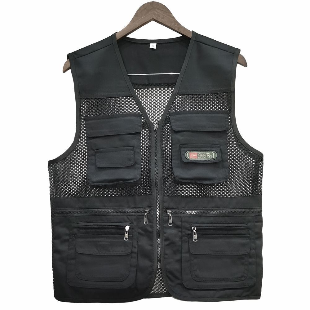Áo vest nam mỏng nhẹ, nhanh khô mùa hè, nhiều túi tiện lợi cho câu cá và chụp ảnh